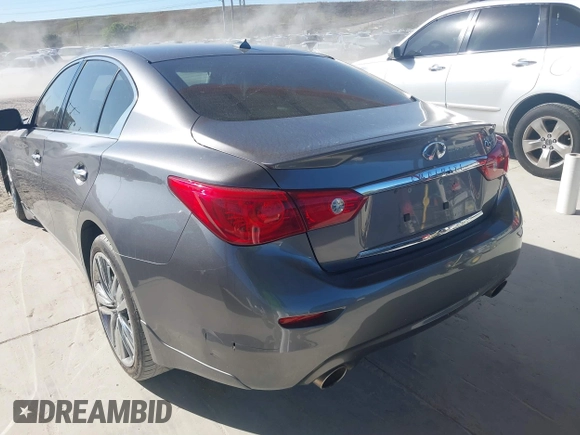 2014 Infiniti Q50 with VIN JN1BV7AP0EM673520, listed as a IAAI auction lot 41287915 with 178,339 mi miles. Bid and sale history available at carsss.com. Image 3.