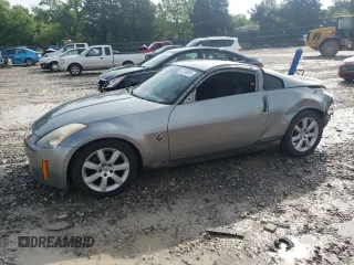 2004 Nissan 350Z Touring with VIN JN1AZ34D24M103656, listed as a Copart auction lot 55100955 with 130,561 mi miles and Salvage title. Bid and sale history available at DreamBid. Image 1.