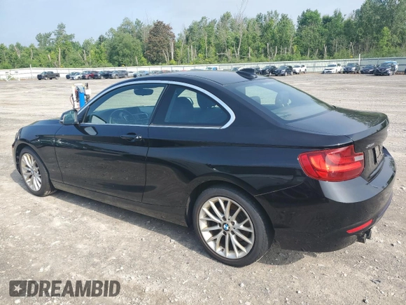 2016 BMW 2 Series 228i xDrive with VIN WBA1G9C52GV598419, listed as a Copart auction lot 62464515 with 49,793 mi miles and Salvage title. Bid and sale history available at DreamBid. Image 2.