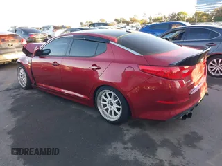 2015 Kia Optima SXL Turbo with VIN 5XXGR4A63FG507285, listed as a IAAI auction lot 40931441 with 113,726 mi miles and . Bid and sale history available at DreamBid. Image 3.