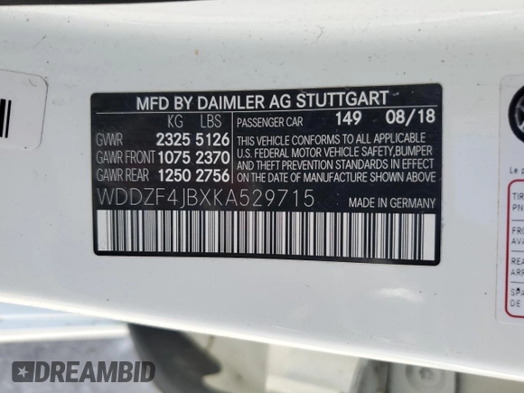2019 Mercedes-Benz E 300 z VIN WDDZF4JBXKA529715, wystawiony jako Copart lot #56914325 z przebiegiem 71 343 mil mil oraz Szkoda całkowita • Salvage title. Historia ofert i sprzedaży dostępna na DreamBid. Obrazek 13.