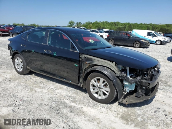 2016 Kia Optima LX with VIN 5XXGT4L38GG112895, listed as a Copart auction lot 52201095 with 117,689 mi miles and Salvage Title. Bid and sale history available at carsss.com. Image 4.
