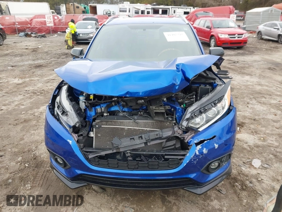 2022 Honda HR-V Sport with VIN 3CZRU6H15NM756188, listed as a IAAI auction lot 41407315 with 39,460 mi miles. Bid and sale history available at carsss.com. Image 12.