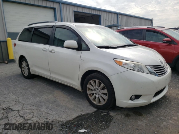 2017 Toyota Sienna XLE with VIN 5TDDZ3DC0HS169103, listed as a Copart auction lot 63275325 with 311,578 mi miles and Salvage title. Bid and sale history available at DreamBid. Image 4.
