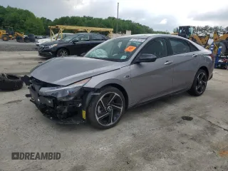 2023 Hyundai Elantra N Line z VIN KMHLR4AF7PU594548, wystawiony jako Copart lot #57238735 z przebiegiem Nie podano mil oraz Tytuł czysty. Historia ofert i sprzedaży dostępna na DreamBid. Obrazek 1.