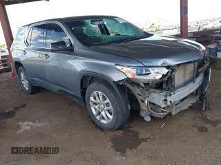 2020 Chevrolet Traverse LS with VIN 1GNEVFKW2LJ238353, listed as a IAAI auction lot 42151683 with 153,869 mi miles and . Bid and sale history available at DreamBid. Image 1.