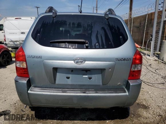 2007 Hyundai Tucson GL with VIN KM8JM72B97U574675, listed as a Copart auction lot 50367775 with 191,883 mi miles and Clean Title. Bid and sale history available at carsss.com. Image 6.