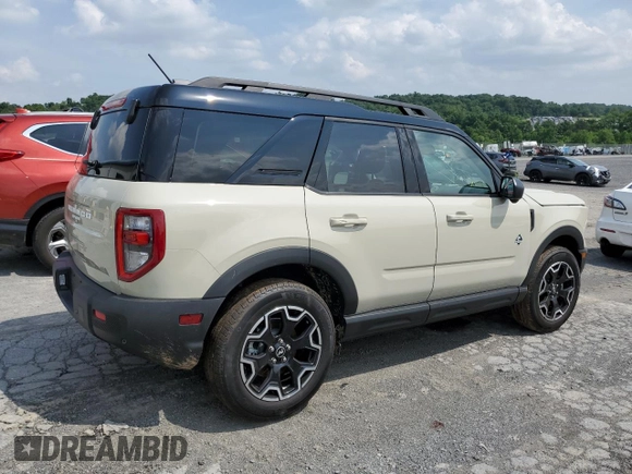 2025 Ford Bronco Sport Outer Banks with VIN 3FMCR9CN3SRE17092, listed as a Copart auction lot 60198245 with 245 mi miles and Salvage title. Bid and sale history available at DreamBid. Image 3.