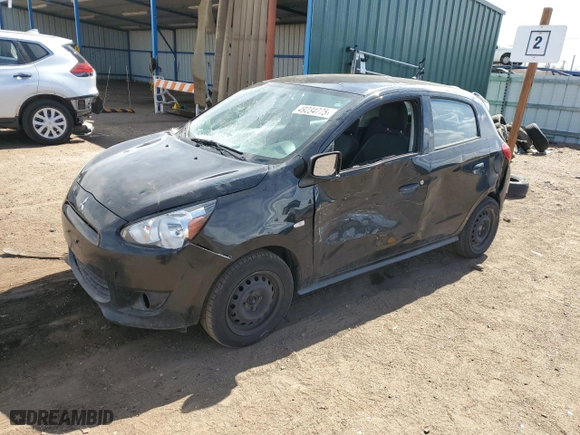 2015 Mitsubishi Mirage DE with VIN ML32A3HJ4FH000844, listed as a Copart auction lot 49234775 with 129,212 mi miles and Salvage Title. Bid and sale history available at carsss.com. Image 1.