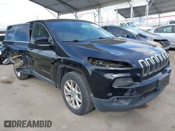 2018 Jeep Cherokee Latitude Plus with VIN 1C4PJLLB6JD520014, listed as a IAAI auction lot 41771997 with 171,405 mi miles. Bid and sale history available at carsss.com. Image 1.