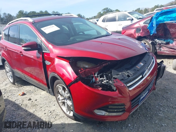 2016 Ford Escape Titanium with VIN 1FMCU0J93GUB11073, listed as a IAAI auction lot 41751349 with 92,000 mi miles. Bid and sale history available at carsss.com. Image 1.