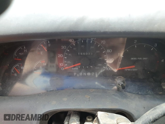 2001 Ford F-250 XL with VIN 1FTNX21L31EB70699, listed as a Copart auction lot 60620065 with 156,033 mi miles and Clean title. Bid and sale history available at DreamBid. Image 9.