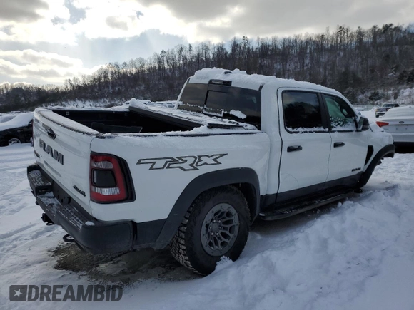 2024 Ram 1500 TRX with VIN 1C6SRFU97RN201735, listed as a Copart auction lot 41568435 with 6,378 mi miles and Salvage Title. Bid and sale history available at carsss.com. Image 3.