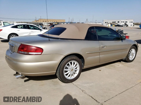 2003 Chrysler Sebring with VIN 1C3EL55T93N505883, listed as a Copart auction lot 49067745 with 14,806 mi miles and Salvage Title. Bid and sale history available at DreamBid. Image 3.