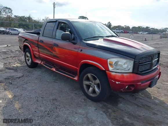 2007 Dodge Ram 1500 Laramie with VIN 1D7HU18297S192073, listed as a IAAI auction lot 41622434 with 164,739 mi miles. Bid and sale history available at carsss.com. Image 1.