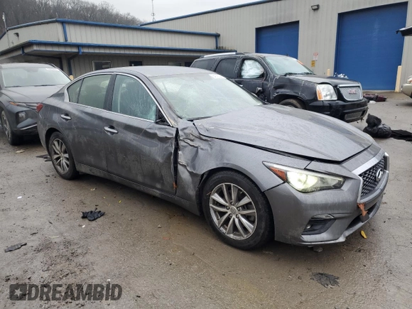2021 Infiniti Q50 Pure z VIN JN1EV7AR2MM754239, wystawiony jako Copart lot #84278044 z przebiegiem 72 490 mil mil oraz Szkoda całkowita • Salvage title. Historia ofert i sprzedaży dostępna na DreamBid. Obrazek 4.