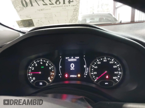 2017 Jeep Renegade Latitude with VIN ZACCJBBB0HPF13775, listed as a IAAI auction lot 41822710 with 87,804 mi miles. Bid and sale history available at carsss.com. Image 15.