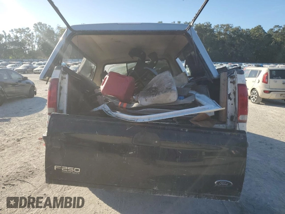 2001 Ford F-350 with VIN 1FTSF30S61EB66117, listed as a Copart auction lot 80763424 with 254,489 mi miles and Non repairable. Bid and sale history available at DreamBid. Image 6.
