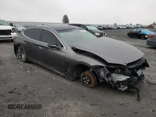 2021 Lexus LS with VIN JTHD51GF6M5009182, listed as a Copart auction lot 82450504 with 7,574 mi miles and Salvage Title. Bid and sale history available at carsss.com. Image 4.