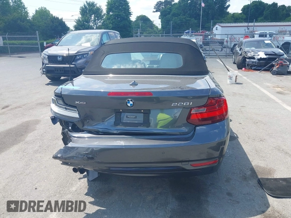 2016 BMW 2 Series 228i xDrive with VIN WBA1L9C50GV324910, listed as a IAAI auction lot 42153692 with 48,785 mi miles and . Bid and sale history available at DreamBid. Image 16.