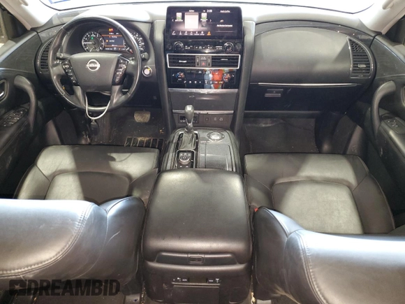 2021 Nissan Armada SV with VIN JN8AY2AC3M9146948, listed as a Copart auction lot 82648434 with 121,254 mi miles and Salvage Title. Bid and sale history available at carsss.com. Image 8.