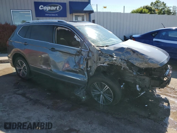 2018 Volkswagen Tiguan SEL with VIN 3VV2B7AX6JM075227, listed as a Copart auction lot 58259445 with 78,166 mi miles and Non repairable. Bid and sale history available at DreamBid. Image 4.