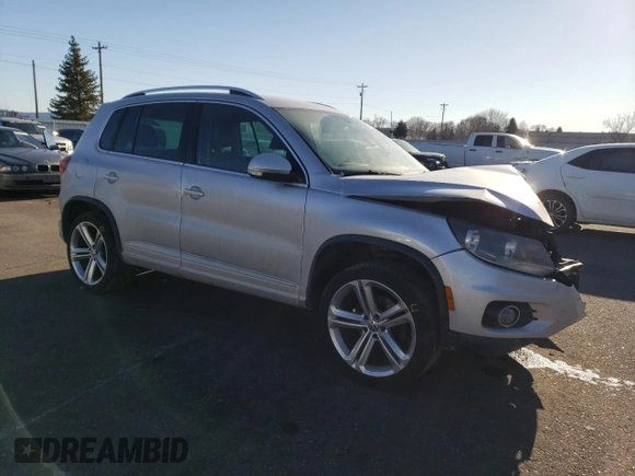 2016 Volkswagen Tiguan R-Line with VIN WVGBV7AX9GW082750, listed as a Copart auction lot 42949505 with 106,243 mi miles and Salvage Title. Bid and sale history available at DreamBid. Image 4.