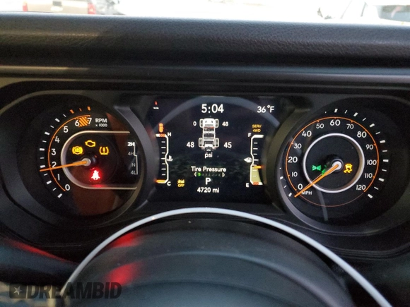 2024 Jeep Wrangler Sport с VIN 1C4PJXKN8RW291502, выставлен на аукционе Copart как лот 88326985 с пробегом 4 720 миль миль и Списание • Salvage title. История ставок и продаж доступна на DreamBid. Изображение 9.