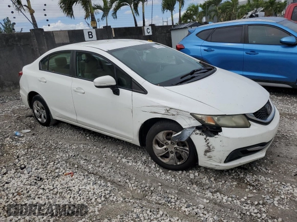 2014 Honda Civic Sedan LX with VIN 19XFB2F57EE026368, listed as a Copart auction lot 52794215 with 146,377 mi miles and Salvage Title. Bid and sale history available at carsss.com. Image 4.