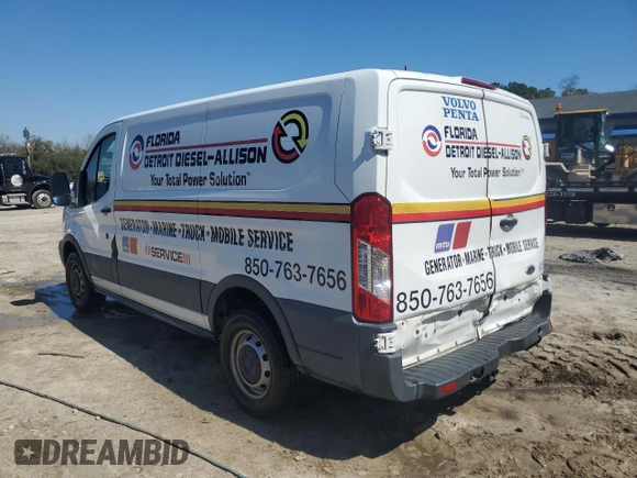 2015 Ford Transit with VIN 1FTNR1YG6FKB25682, listed as a Copart auction lot 43178745 with 137,889 mi miles and Salvage Title. Bid and sale history available at DreamBid. Image 2.
