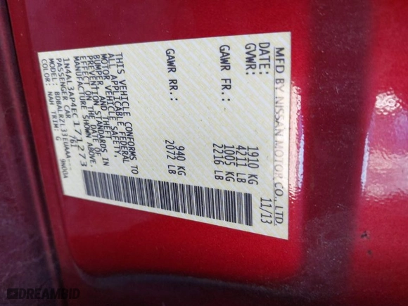 2014 Nissan Altima 2.5 S with VIN 1N4AL3AP4EC171273, listed as a IAAI auction lot 41663977 with 183,785 mi miles. Bid and sale history available at carsss.com. Image 9.