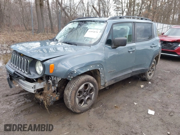 2017 Jeep Renegade Sport with VIN ZACCJBAB1HPE77029, listed as a IAAI auction lot 41894878 with 145,328 mi miles and . Bid and sale history available at DreamBid. Image 2.
