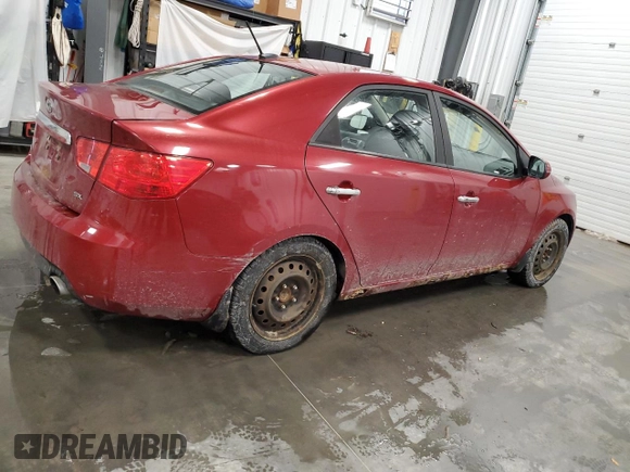 2012 Kia Forte SX with VIN KNAFW4A33C5534672, listed as a Copart auction lot 46029835 with 210,076 mi miles and Clean Title. Bid and sale history available at carsss.com. Image 3.
