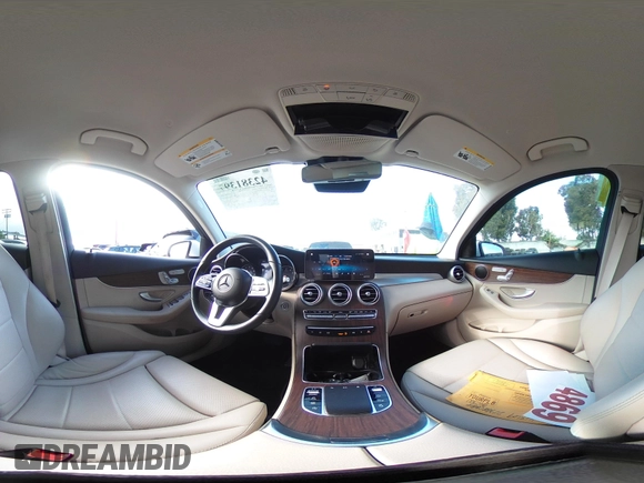 2022 Mercedes-Benz GLC 300 with VIN W1N0G8DB0NG057604, listed as a IAAI auction lot 42381397 with 29,171 mi miles and . Bid and sale history available at DreamBid. Image 19.