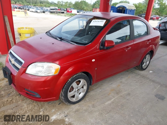 2007 Chevrolet Aveo LT with VIN KL1TG566X7B153881, listed as a IAAI auction lot 42626501 with 122,555 mi miles and . Bid and sale history available at DreamBid. Image 2.