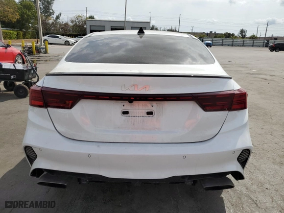 2022 Kia Forte GT with VIN 3KPF44ACXNE443575, listed as a Copart auction lot 50357865 with 42,527 mi miles and Non Repairable. Bid and sale history available at carsss.com. Image 6.