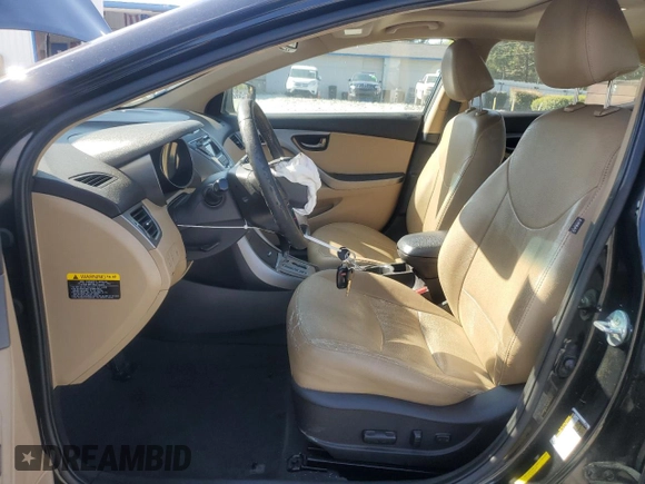 2013 Hyundai Elantra Limited with VIN 5NPDH4AE1DH168850, listed as a Copart auction lot 53201225 with 206,575 mi miles and Salvage Title. Bid and sale history available at DreamBid. Image 7.