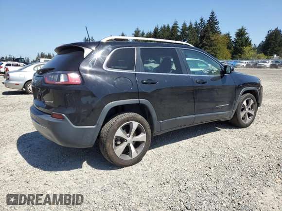2020 Jeep Cherokee Limited with VIN 1C4PJLDB5LD654322, listed as a Copart auction lot 55511785 with 80,098 mi miles and Salvage title. Bid and sale history available at DreamBid. Image 3.