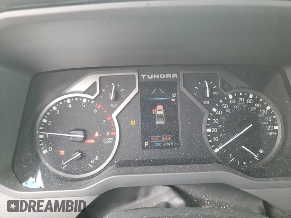 2022 Toyota Tundra 2WD SR5 with VIN 5TFLA5AB7NX005251, listed as a Copart auction lot 45131335 with 48,470 mi miles and Salvage Title. Bid and sale history available at carsss.com. Image 9.