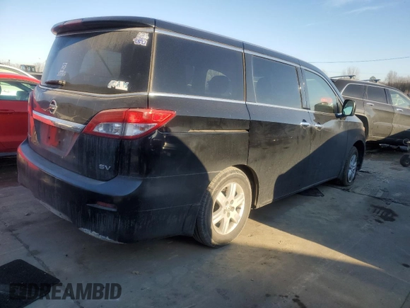 2015 Nissan Quest SV z VIN JN8AE2KP9F9129620, wystawiony jako Copart lot #42491065 z przebiegiem 157 720 mil mil oraz Nie do naprawy • Non repairable. Historia ofert i sprzedaży dostępna na DreamBid. Obrazek 3.