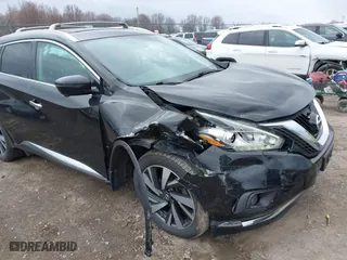 2018 Nissan Murano Platinum with VIN 5N1AZ2MH1JN185097, listed as a IAAI auction lot 41863439 with 140,784 mi miles. Bid and sale history available at carsss.com. Image 6.