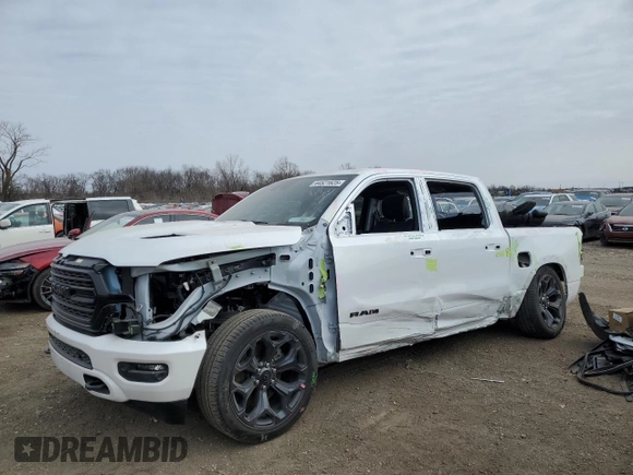 2024 Ram 1500 Limited with VIN 1C6SRFHT9RN102954, listed as a Copart auction lot 44521625 with 13,150 mi miles and Salvage title. Bid and sale history available at DreamBid. Image 1.