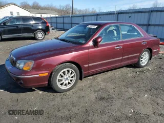 2002 Hyundai XG350 L with VIN KMHFU45EX2A231152, listed as a Copart auction lot 45800505 with 48,074 mi miles and Salvage Title. Bid and sale history available at carsss.com. Image 1.