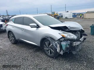 2016 Nissan Murano SL with VIN 5N1AZ2MH8GN139470, listed as a IAAI auction lot 41787551 with 116,182 mi miles. Bid and sale history available at carsss.com. Image 1.
