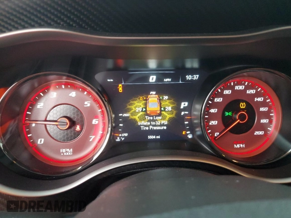 2023 Dodge Charger SRT Hellcat Widebody Jailbreak with VIN 2C3CDXL92PH697315, listed as a Copart auction lot 78138864 with 5,504 mi miles and Salvage Title. Bid and sale history available at carsss.com. Image 9.