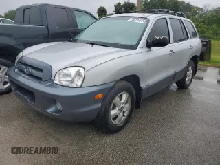 2005 Hyundai Santa Fe GLS with VIN KM8SC13E35U005623, listed as a Copart auction lot 75019464 with 0 mi miles and Salvage Title. Bid and sale history available at carsss.com. Image 1.