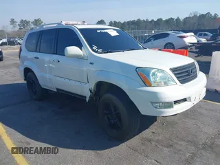 2004 Lexus GX 470 with VIN JTJBT20XX40063036, listed as a IAAI auction lot 41780865 with 222,285 mi miles. Bid and sale history available at carsss.com. Image 1.
