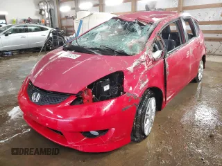 2009 Honda Fit Sport w/Navi with VIN JHMGE88669S007350, listed as a Copart auction lot 45591215 with 0 mi miles and Non Repairable. Bid and sale history available at carsss.com. Image 1.