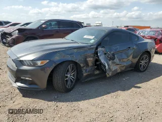 2015 Ford Mustang GT with VIN 1FA6P8CF1F5423420, listed as a Copart auction lot 49845225 with 101,089 mi miles and Salvage Title. Bid and sale history available at DreamBid. Image 1.