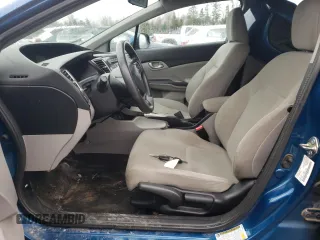 2013 Honda Civic LX with VIN 2HGFB2F43DH001916, listed as a Copart auction lot 54666895 with 127,158 mi miles and Salvage title. Bid and sale history available at DreamBid. Image 7.